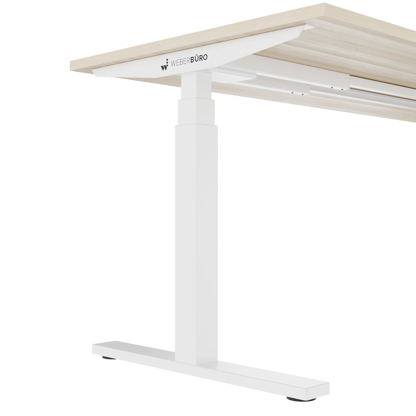 TELDRA Office, 2-motor desk | 1600 - 1800 x 800 mm, electrically height adjustable, sand ash