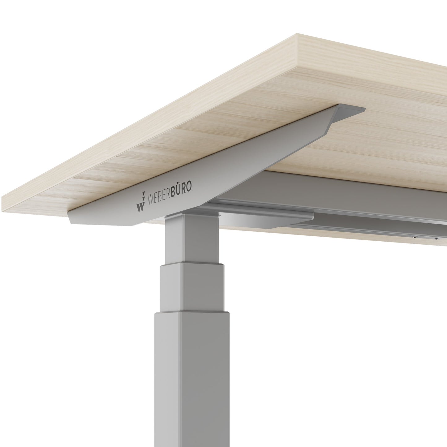 TELDRA Office, 2-motor desk | 1600 - 1800 x 800 mm, electrically height adjustable, sand ash