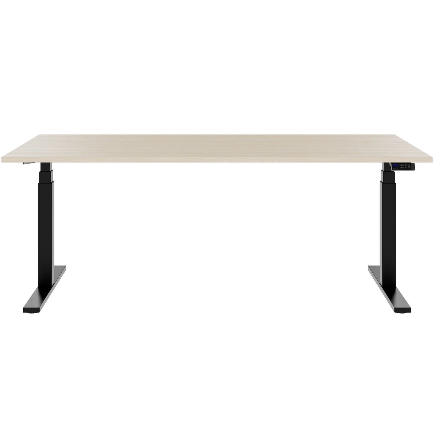 TELDRA Office, 2-motor desk | 1600 - 1800 x 800 mm, electrically height adjustable, sand ash