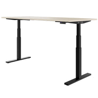 TELDRA Office, 2-motor desk | 1600 - 1800 x 800 mm, electrically height adjustable, sand ash