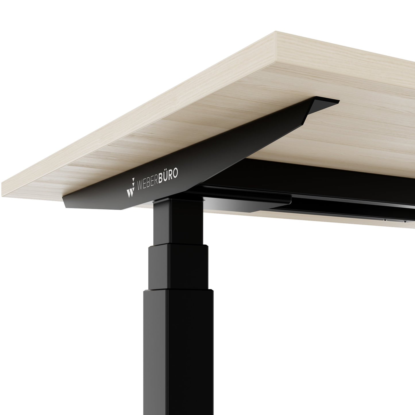 TELDRA Office, 2-motor desk | 1600 - 1800 x 800 mm, electrically height adjustable, sand ash