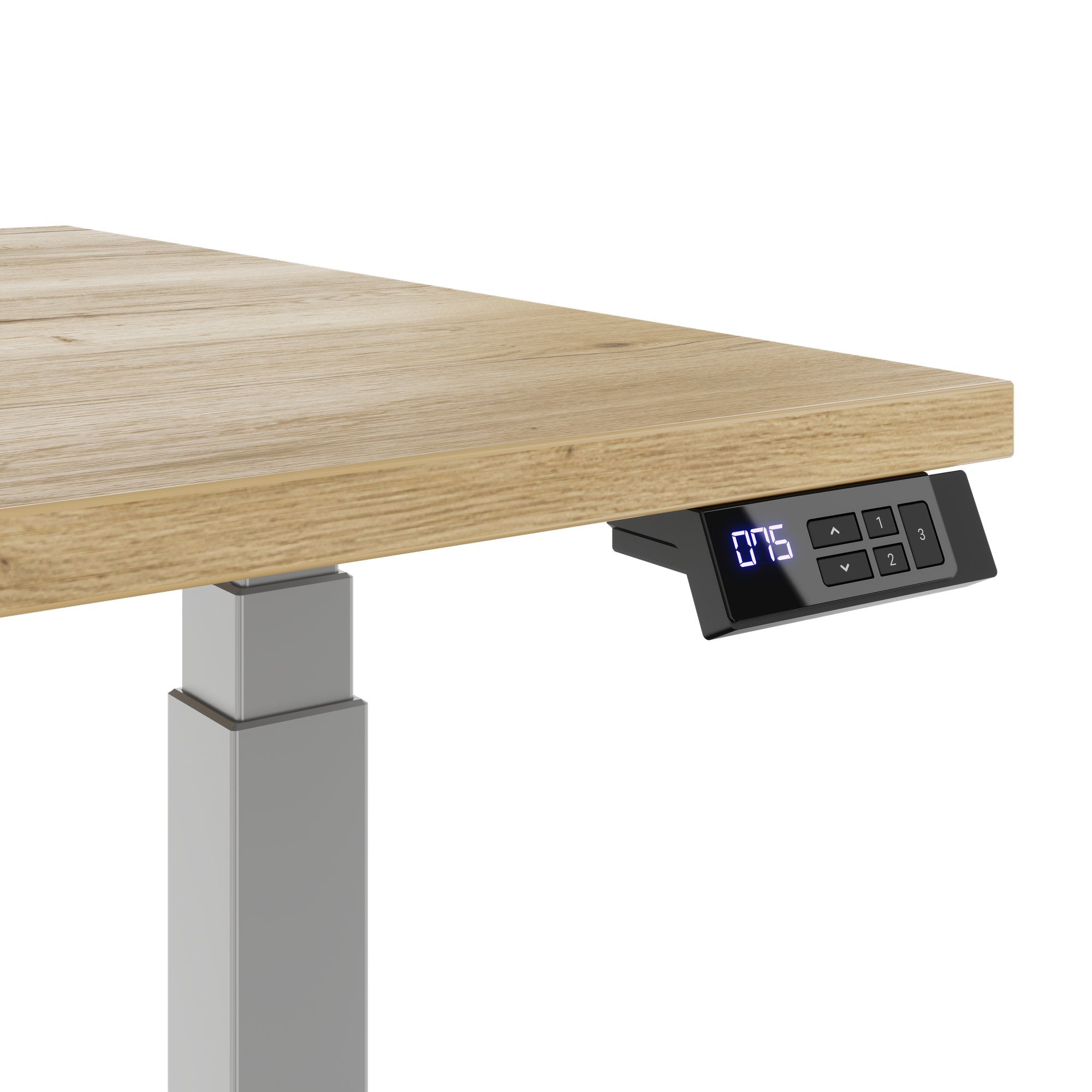 TELDRA Office, 2-Motoren-Schreibtisch | 1600 - 1800 x 800 mm, elektrisch höhenverstellbar, Wildeiche