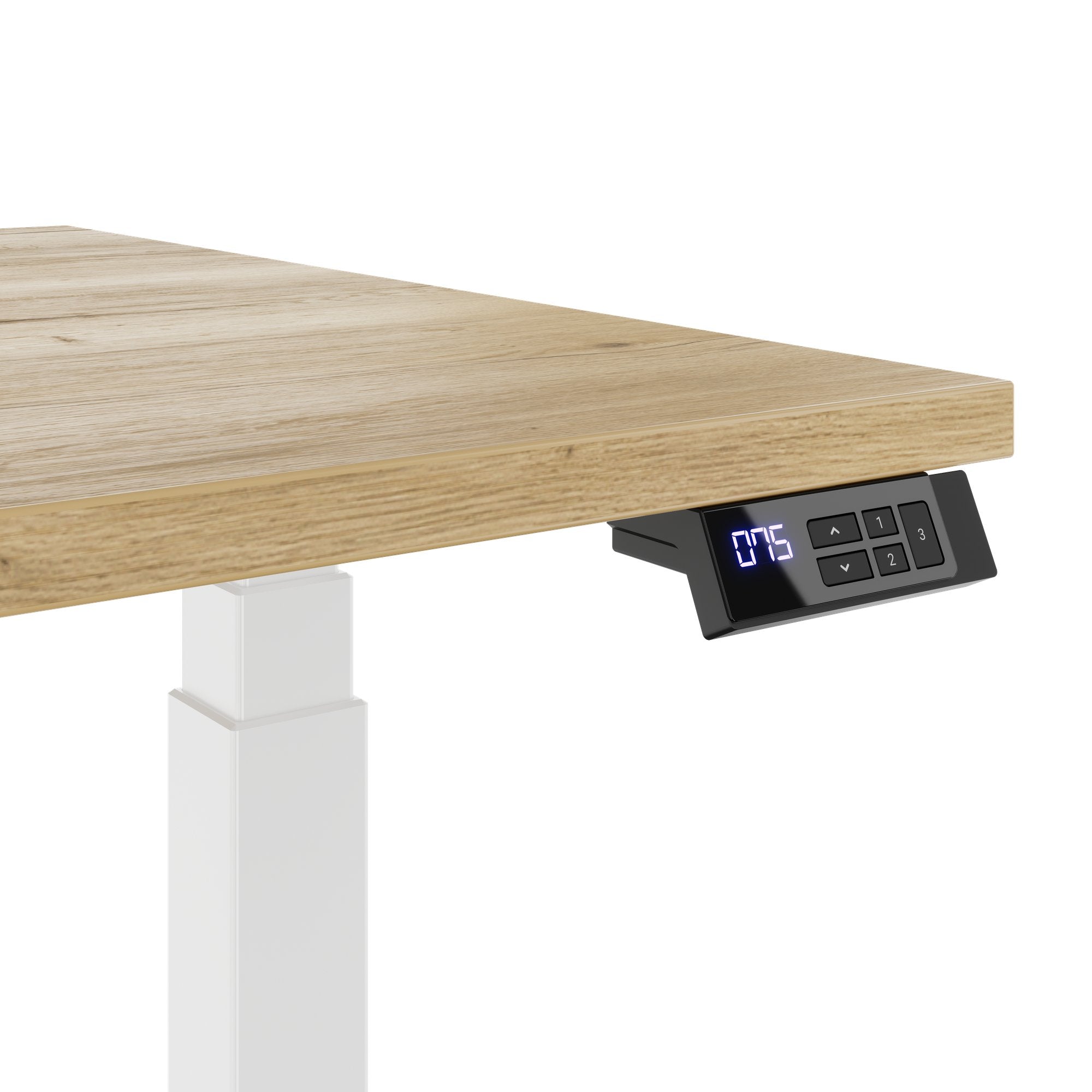 TELDRA Office, 2-Motoren-Schreibtisch | 1600 - 1800 x 800 mm, elektrisch höhenverstellbar, Wildeiche