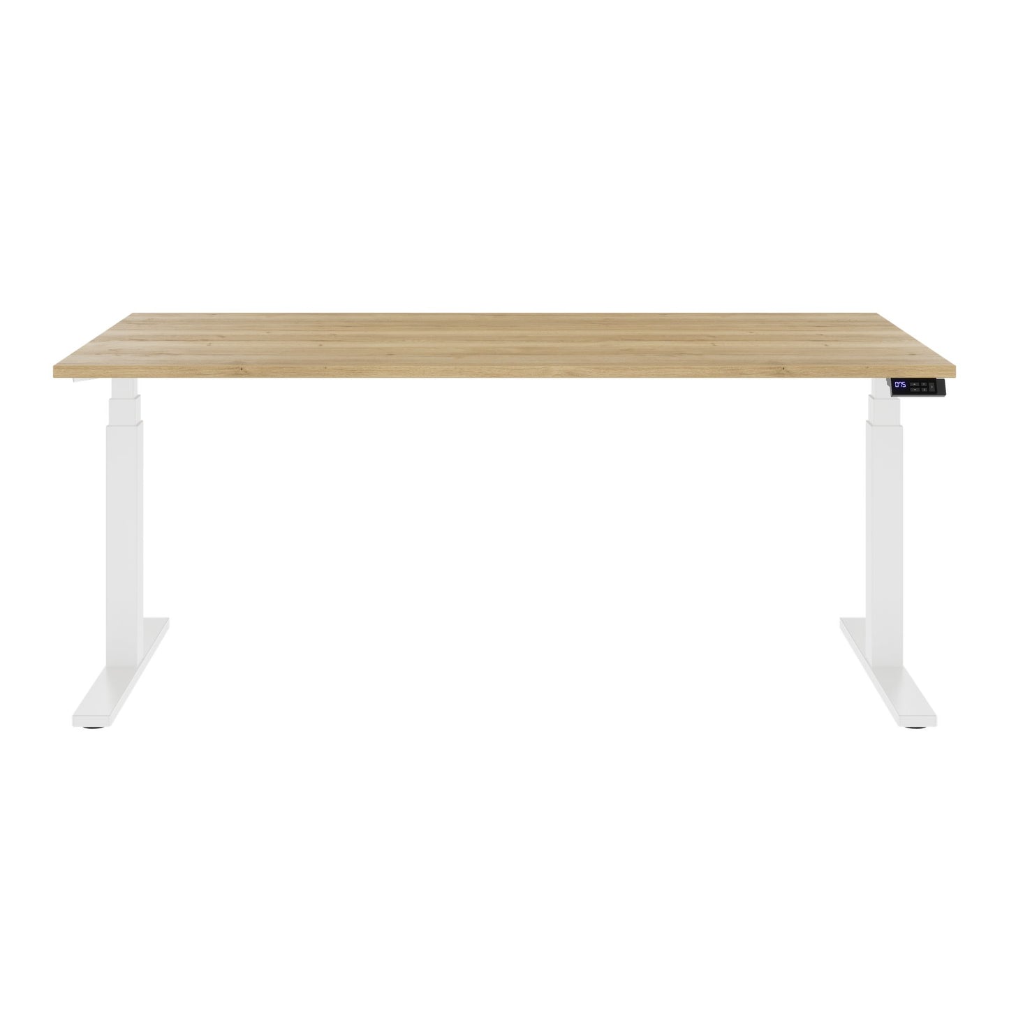 TELDRA Office, 2-Motoren-Schreibtisch | 1600 - 1800 x 800 mm, elektrisch höhenverstellbar, Wildeiche