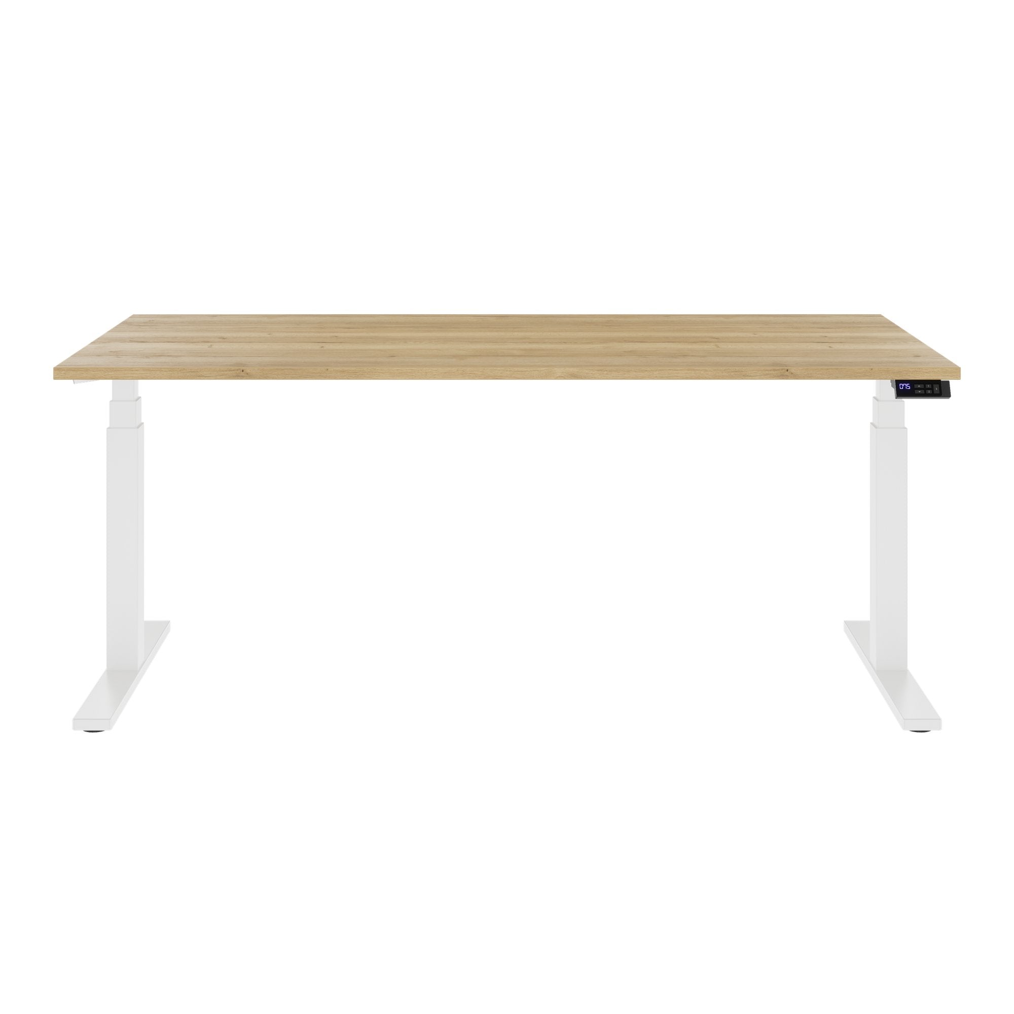 TELDRA Office, 2-Motoren-Schreibtisch | 1600 - 1800 x 800 mm, elektrisch höhenverstellbar, Wildeiche