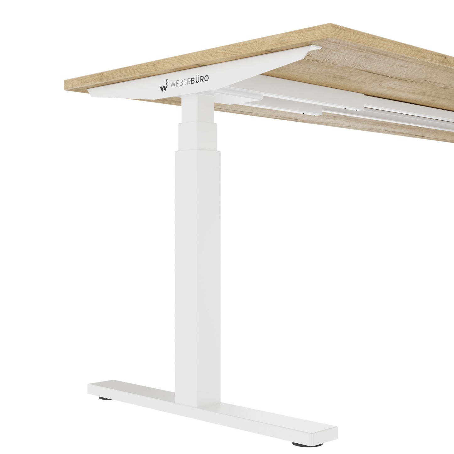 TELDRA Office, 2-Motoren-Schreibtisch | 1600 - 1800 x 800 mm, elektrisch höhenverstellbar, Wildeiche