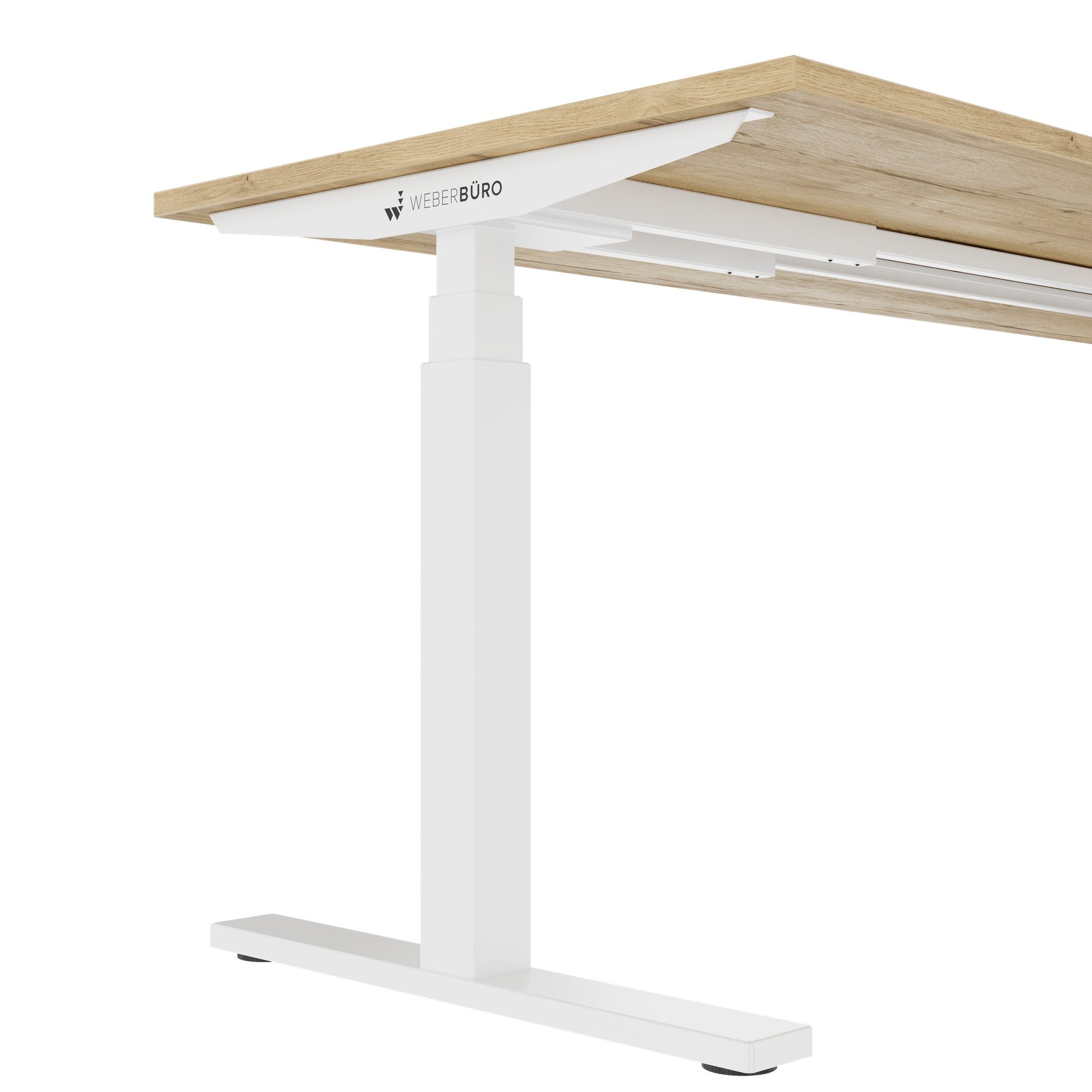 TELDRA Office, 2-Motoren-Schreibtisch | 1600 - 1800 x 800 mm, elektrisch höhenverstellbar, Wildeiche