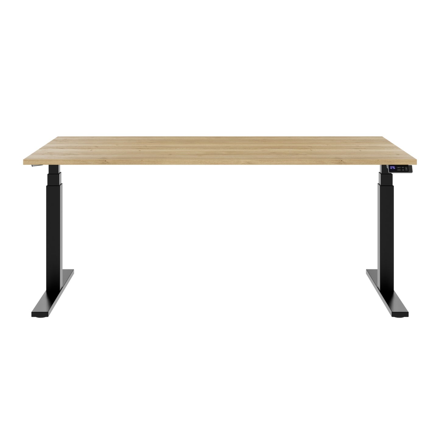 TELDRA Office, 2-Motoren-Schreibtisch | 1600 - 1800 x 800 mm, elektrisch höhenverstellbar, Wildeiche