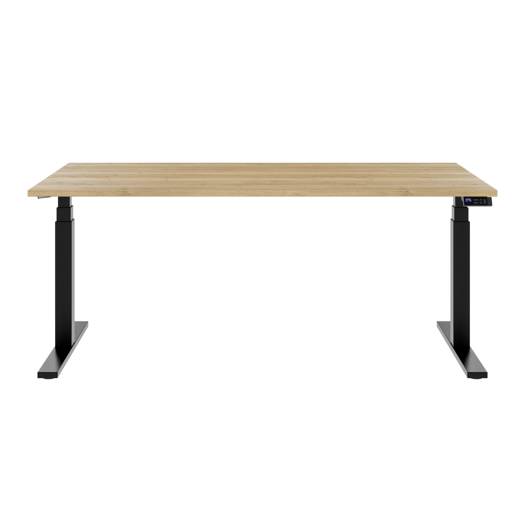 TELDRA Office, 2-Motoren-Schreibtisch | 1600 - 1800 x 800 mm, elektrisch höhenverstellbar, Wildeiche