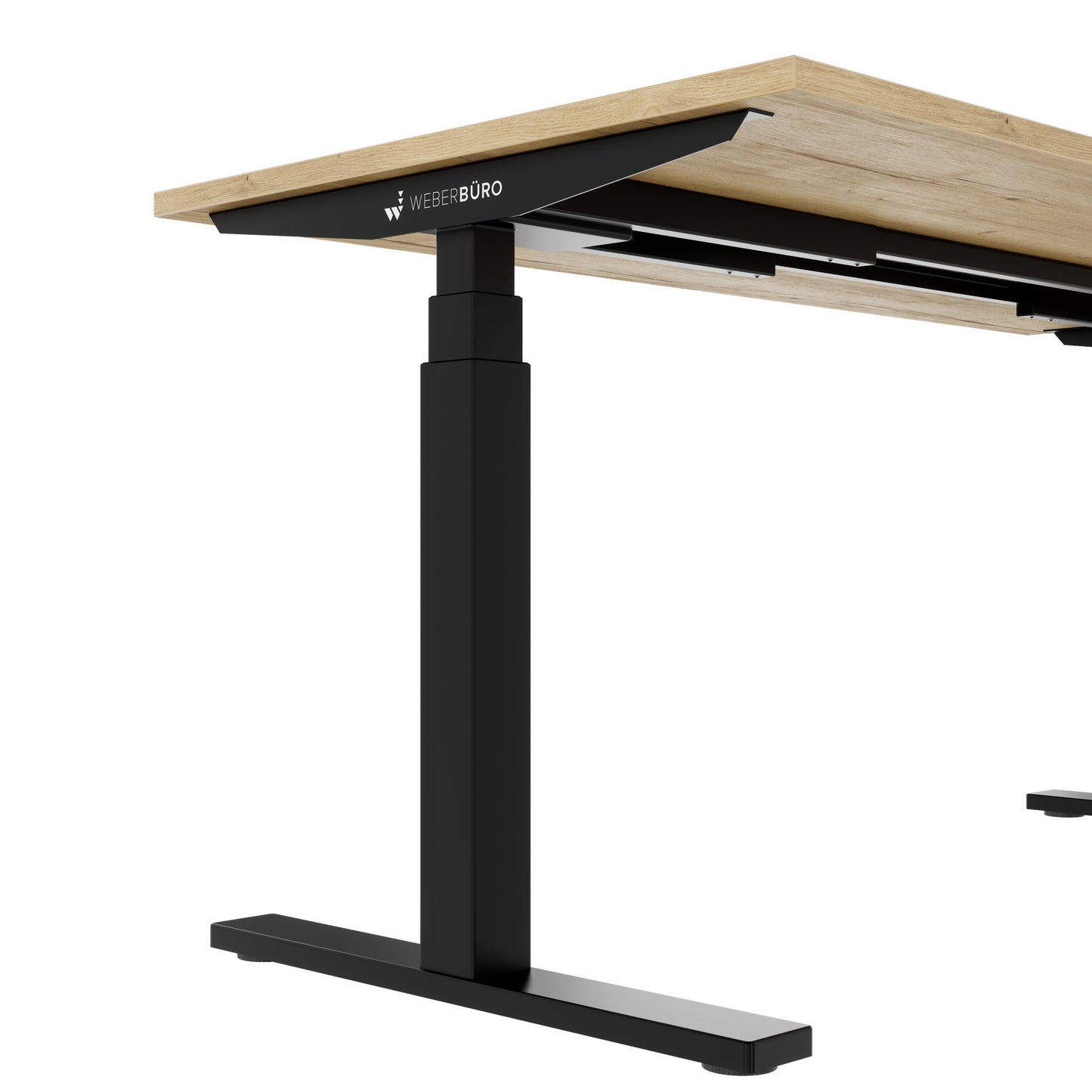 TELDRA Office, 2-Motoren-Schreibtisch | 1600 - 1800 x 800 mm, elektrisch höhenverstellbar, Wildeiche