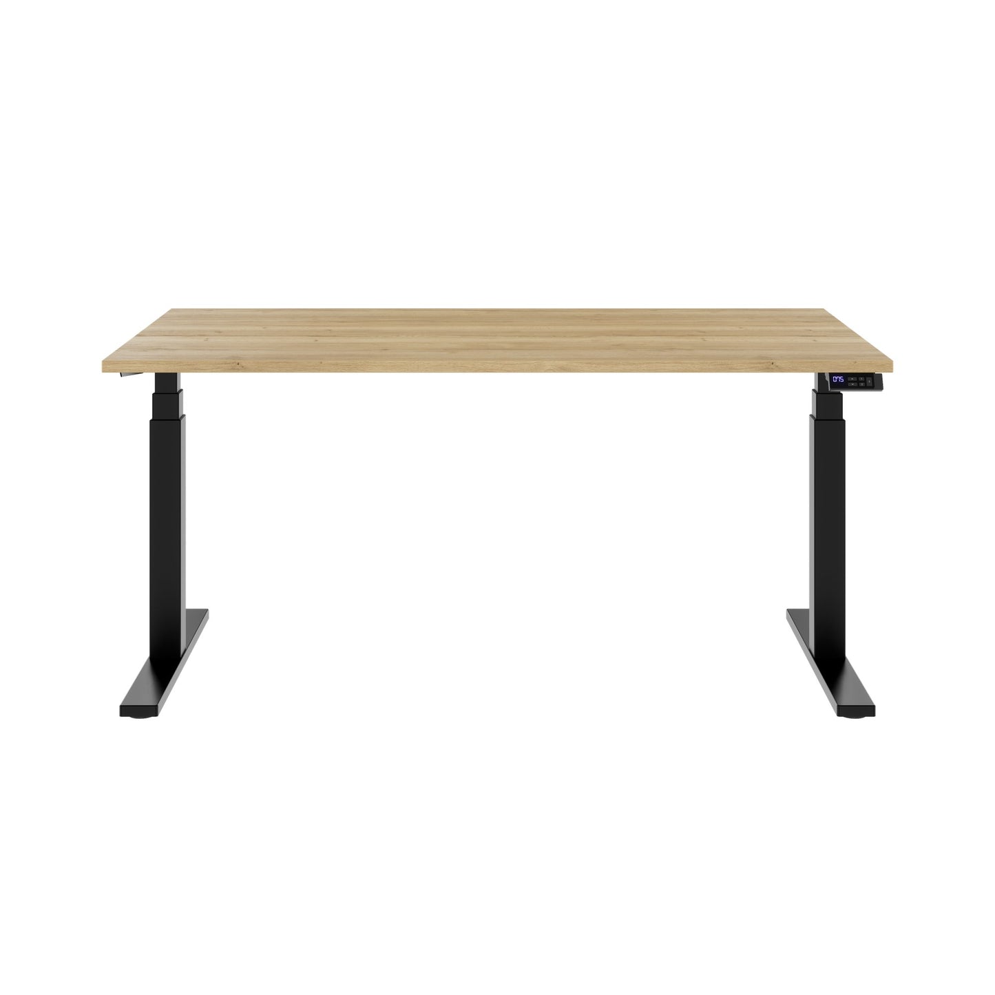 TELDRA Office, 2-Motoren-Schreibtisch | 1600 - 1800 x 800 mm, elektrisch höhenverstellbar, Wildeiche