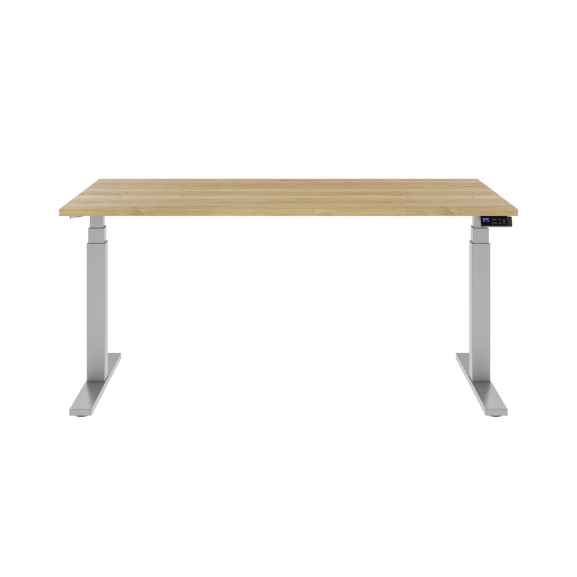 TELDRA Office, 2-Motoren-Schreibtisch | 1600 - 1800 x 800 mm, elektrisch höhenverstellbar, Wildeiche