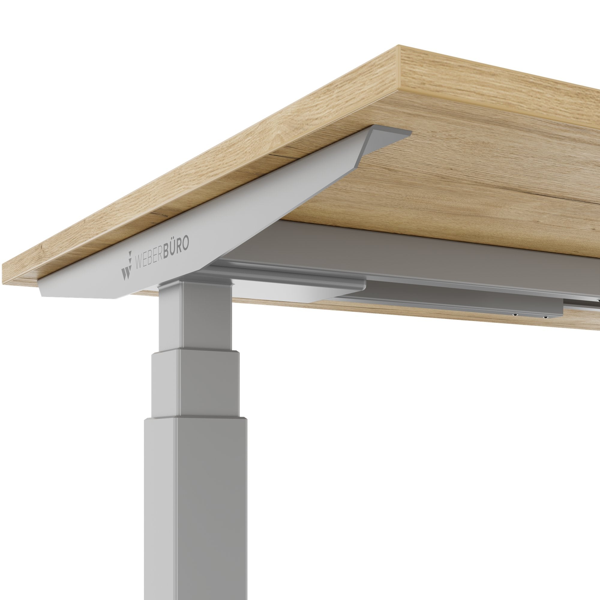 TELDRA Office, 2-Motoren-Schreibtisch | 1600 - 1800 x 800 mm, elektrisch höhenverstellbar, Wildeiche