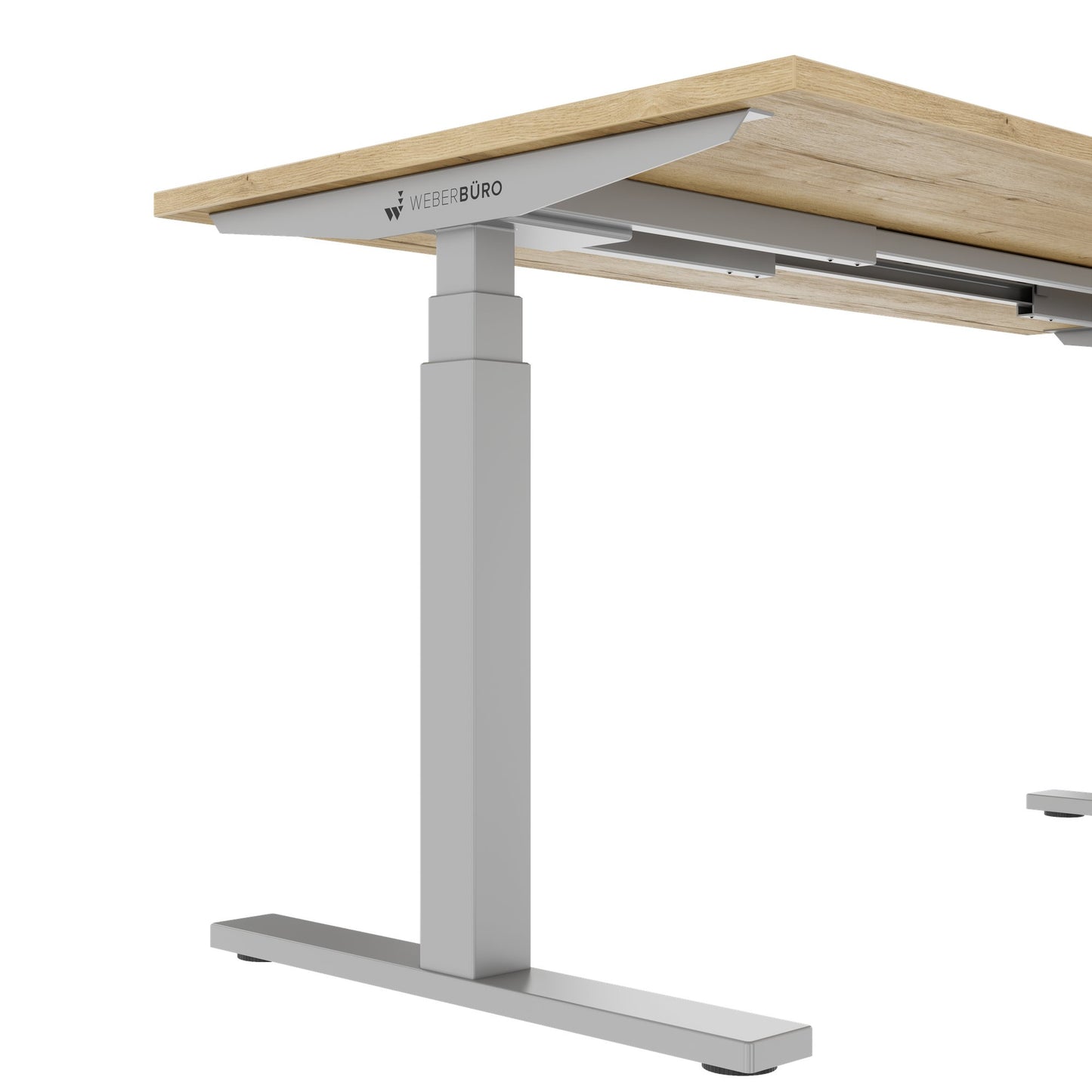 TELDRA Office, 2-Motoren-Schreibtisch | 1600 - 1800 x 800 mm, elektrisch höhenverstellbar, Wildeiche