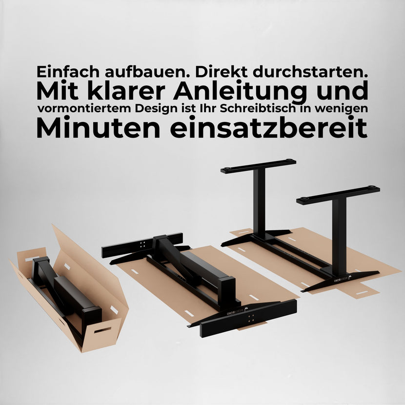 TELDRA Office, 2-Motoren-Schreibtisch | 1600 - 1800 x 800 mm, elektrisch höhenverstellbar, Wildeiche