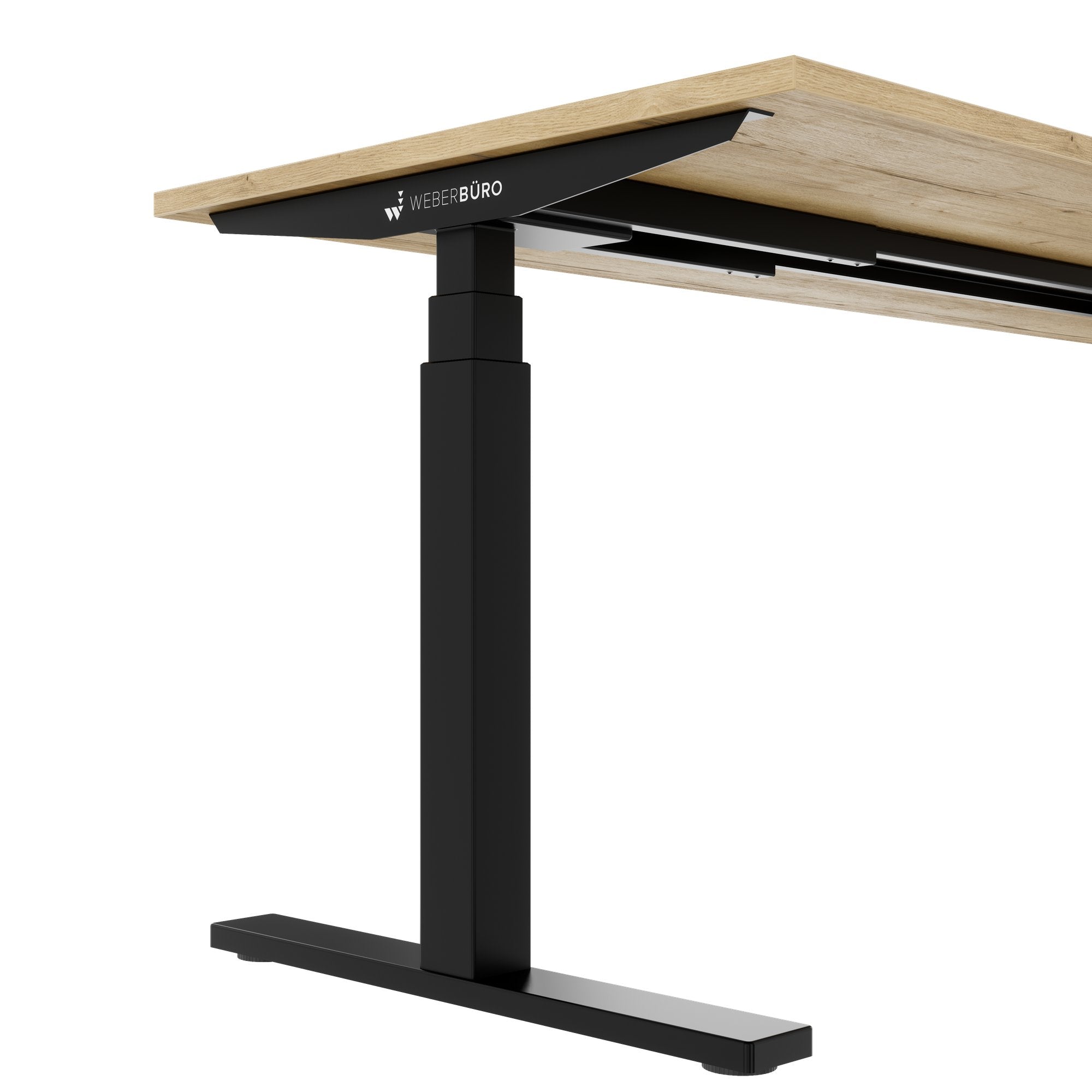 TELDRA Office, 2-Motoren-Schreibtisch | 1600 - 1800 x 800 mm, elektrisch höhenverstellbar, Wildeiche