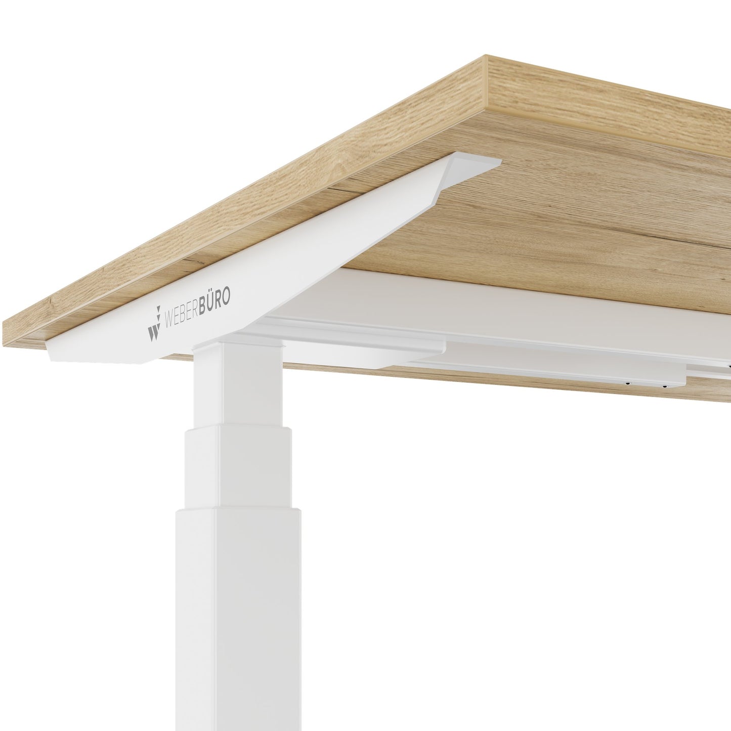 TELDRA Office, 2-Motoren-Schreibtisch | 1600 - 1800 x 800 mm, elektrisch höhenverstellbar, Wildeiche