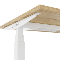 TELDRA Office, 2-Motoren-Schreibtisch | 1600 - 1800 x 800 mm, elektrisch höhenverstellbar, Wildeiche