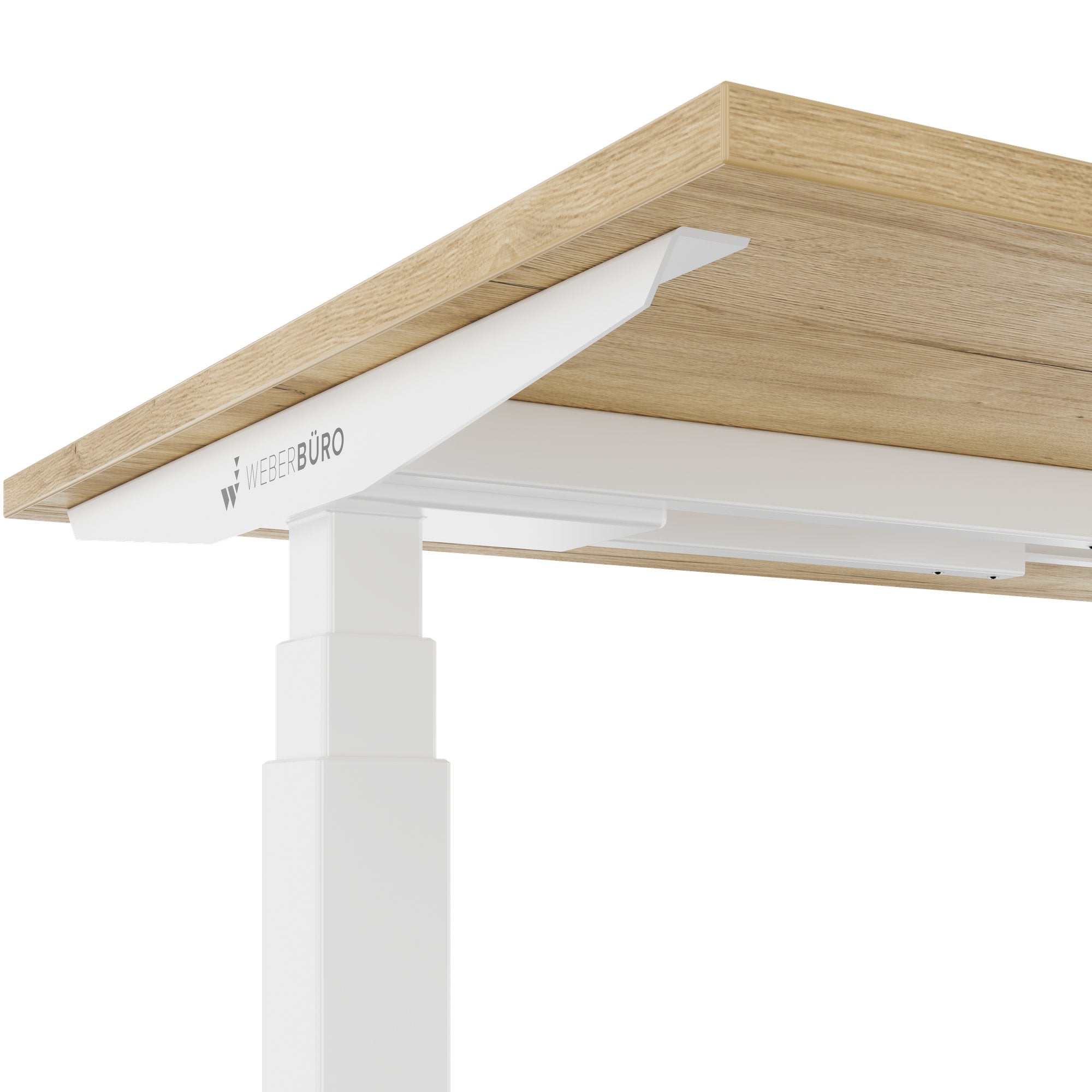TELDRA Office, 2-Motoren-Schreibtisch | 1600 - 1800 x 800 mm, elektrisch höhenverstellbar, Wildeiche