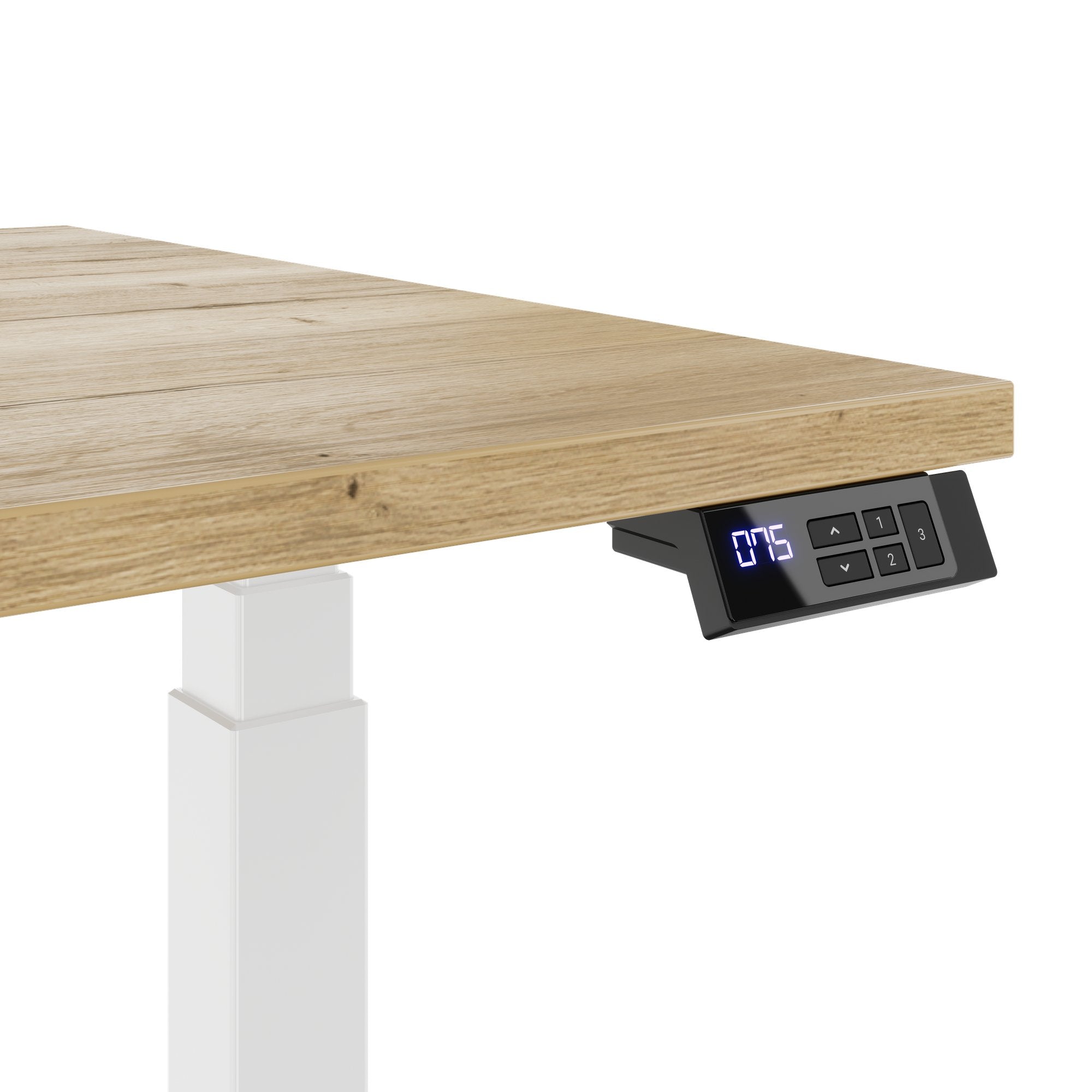 TELDRA Office, 2-Motoren-Schreibtisch | 1600 - 1800 x 800 mm, elektrisch höhenverstellbar, Wildeiche