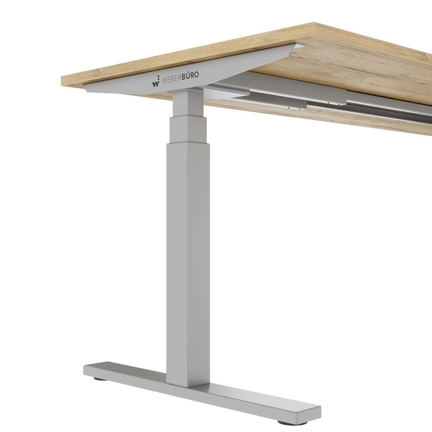 TELDRA Office, 2-Motoren-Schreibtisch | 1600 - 1800 x 800 mm, elektrisch höhenverstellbar, Wildeiche