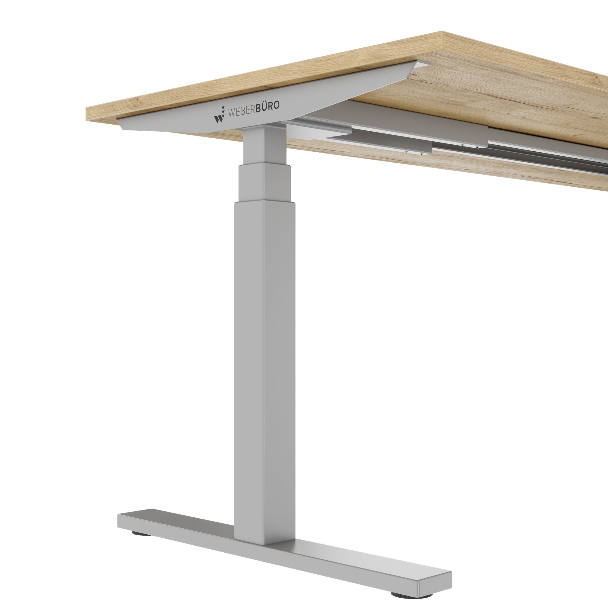 TELDRA Office, 2-Motoren-Schreibtisch | 1600 - 1800 x 800 mm, elektrisch höhenverstellbar, Wildeiche