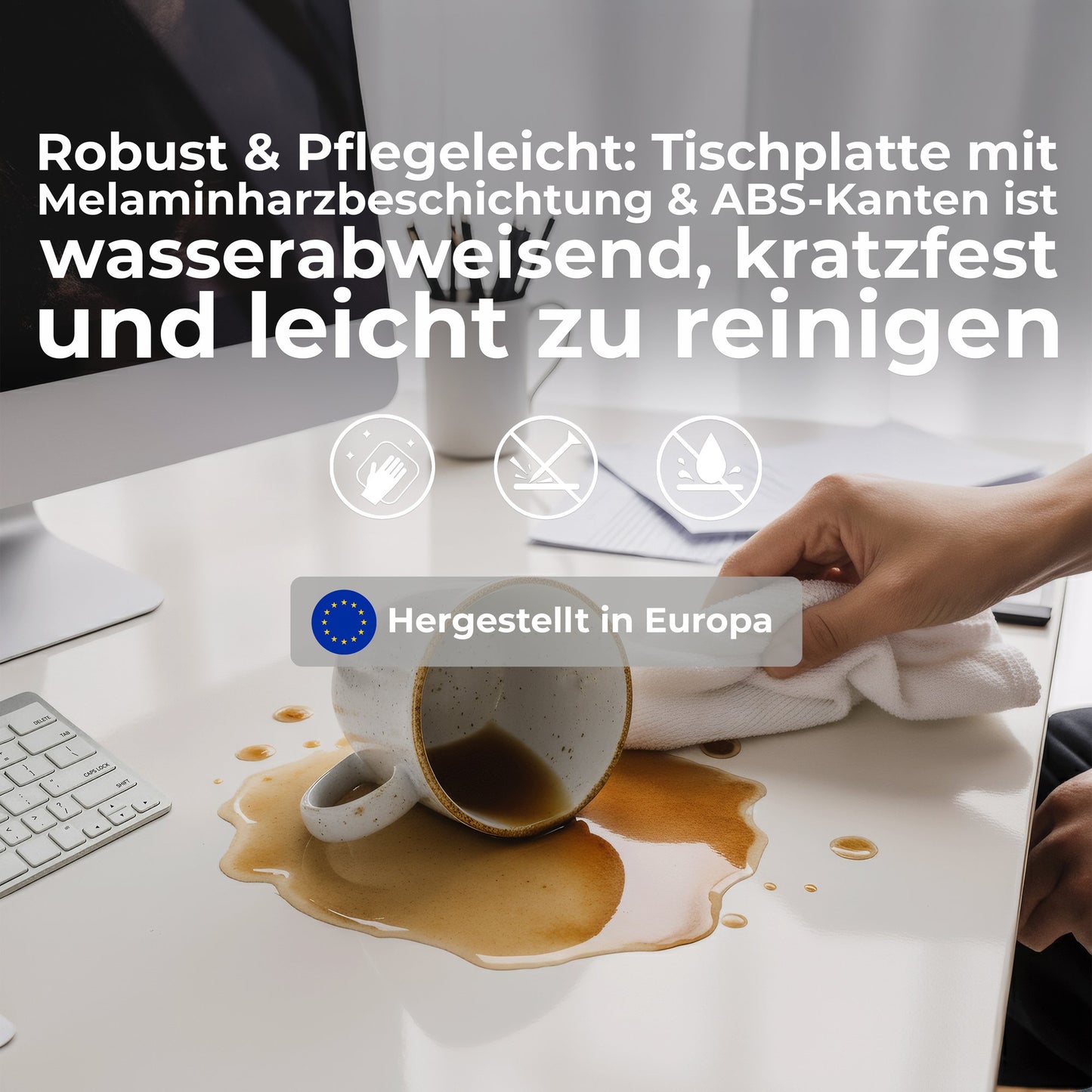 TELDRA Office & FILO | Arbeitsplatz-Set, Bernsteineiche