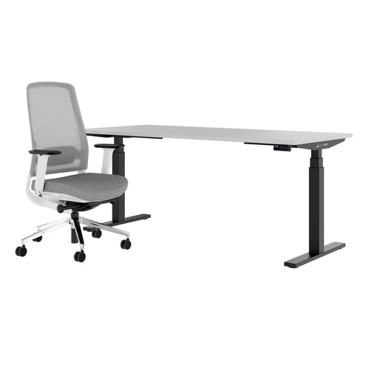 TELDRA Office & FILO | Arbeitsplatz-Set, Perlgrau