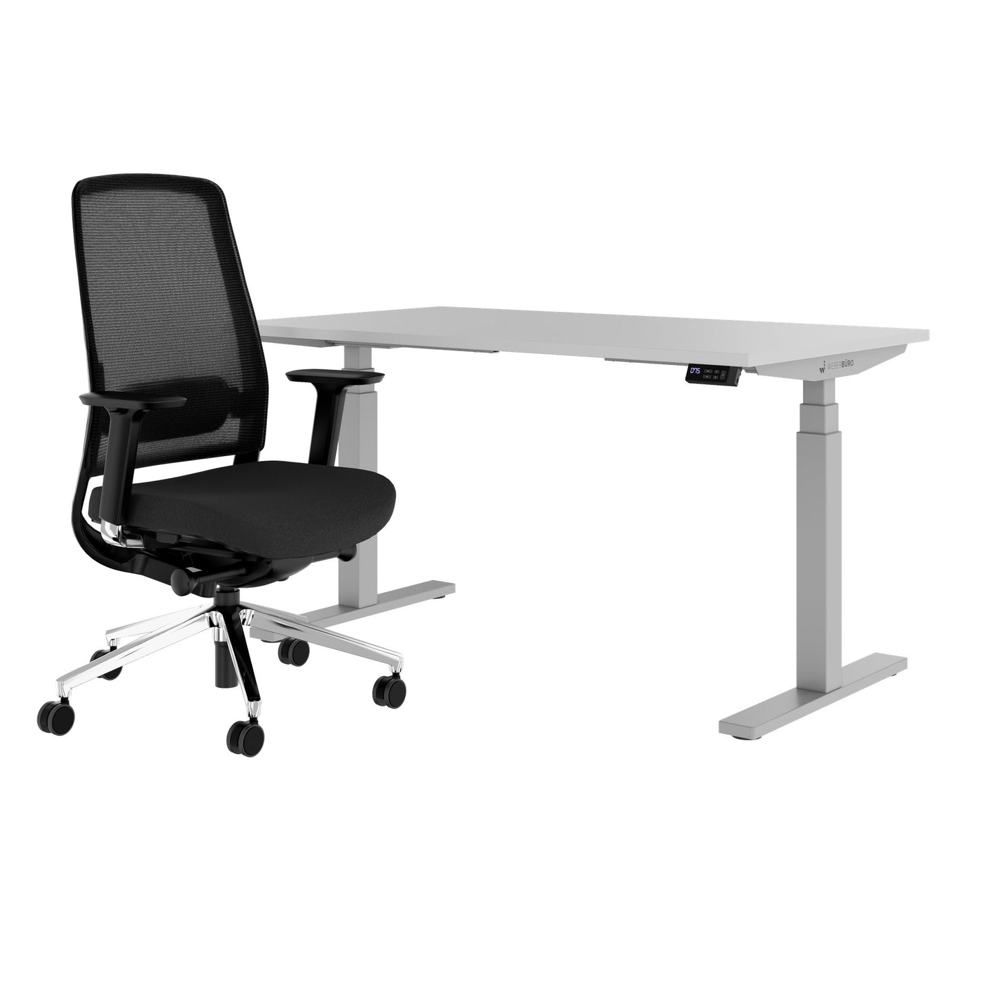 TELDRA Office & FILO | Set per postazione di lavoro, grigio perla