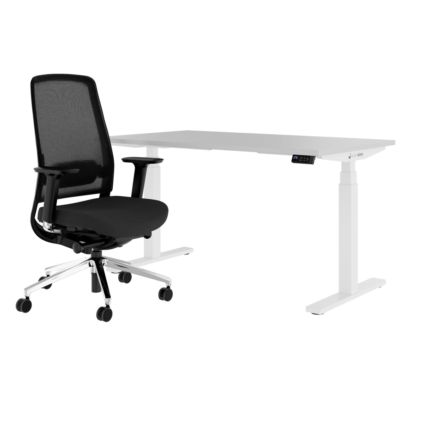 TELDRA Office & FILO | Set per postazione di lavoro, grigio perla