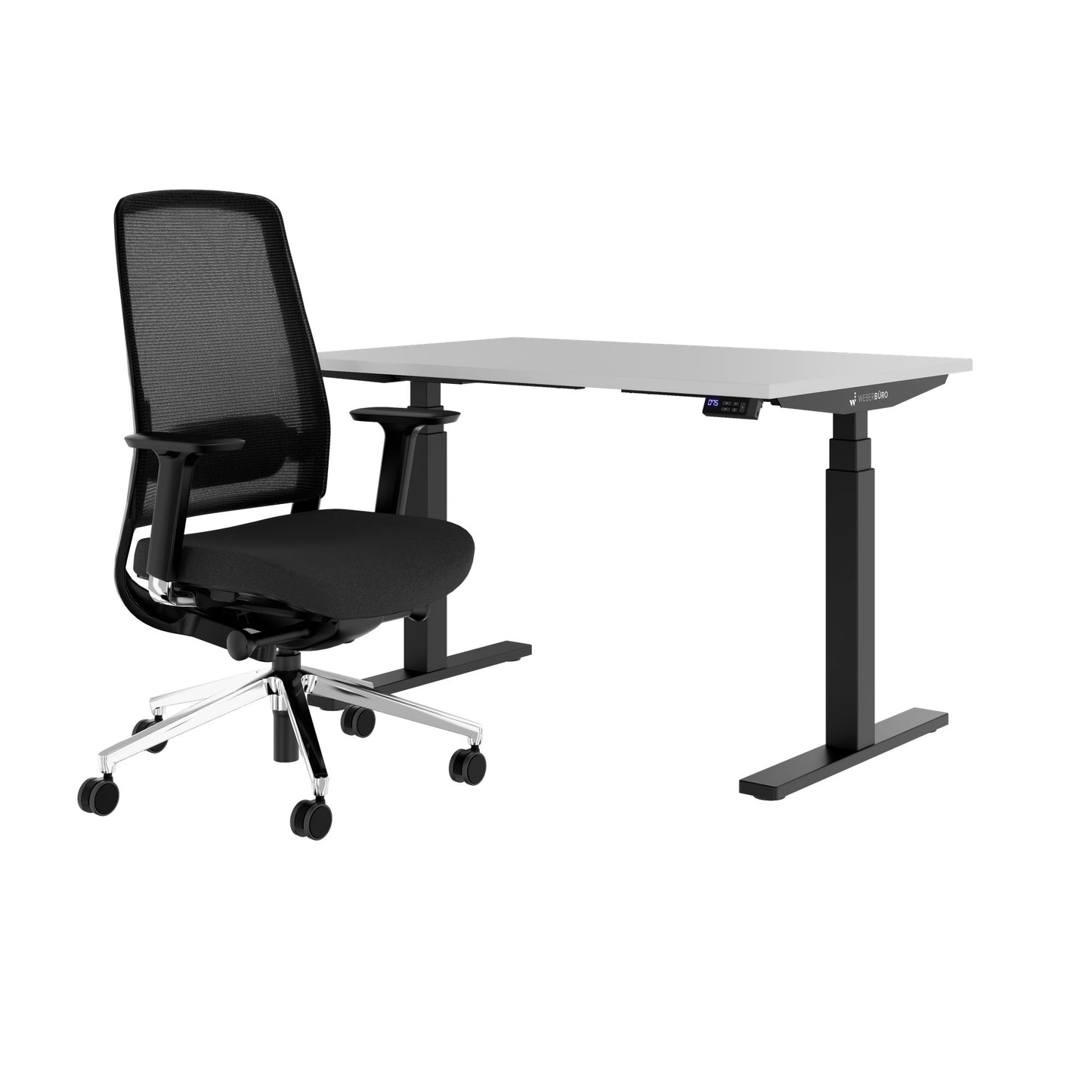 TELDRA Office & FILO | Set per postazione di lavoro, grigio perla