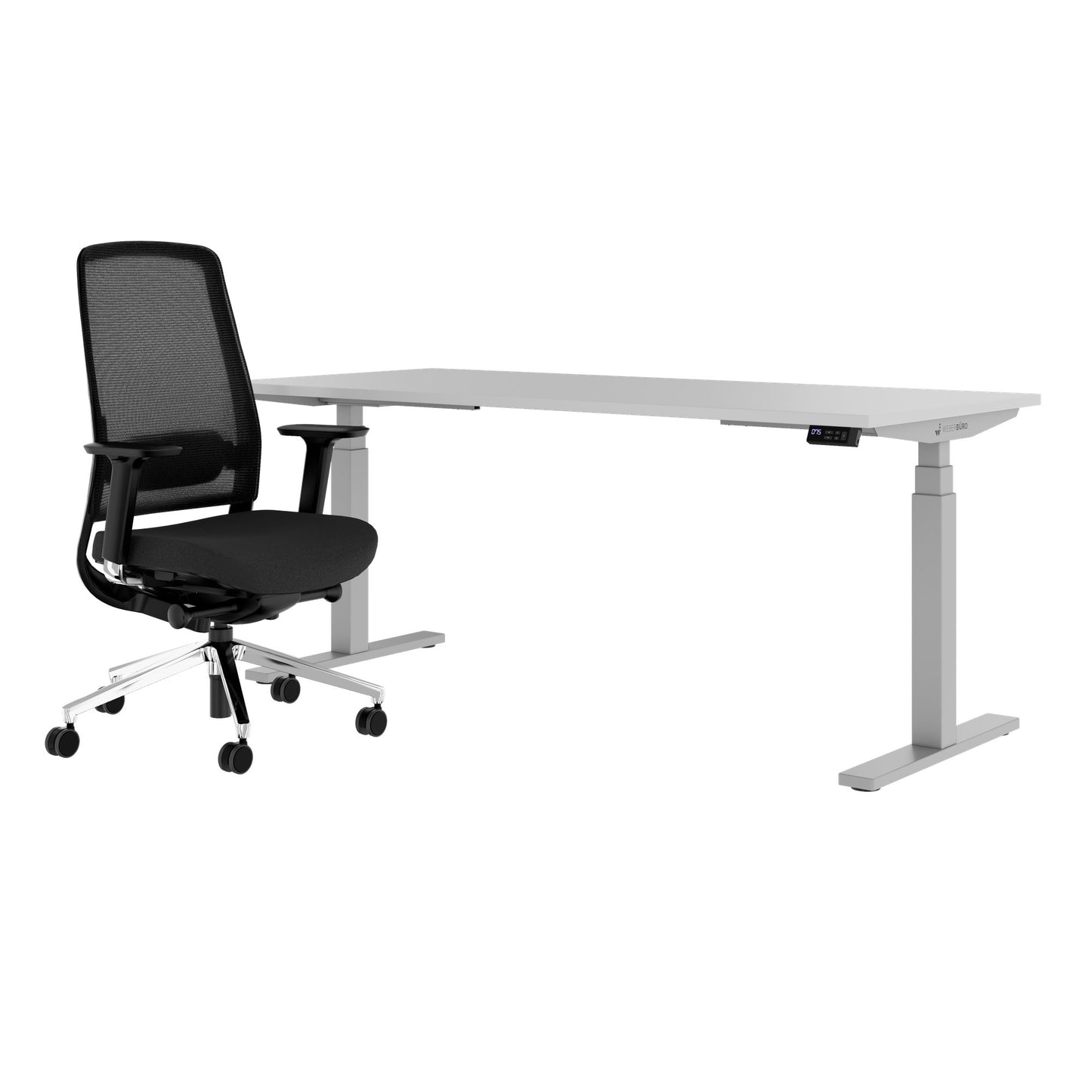 TELDRA Office & FILO | Set per postazione di lavoro, grigio perla