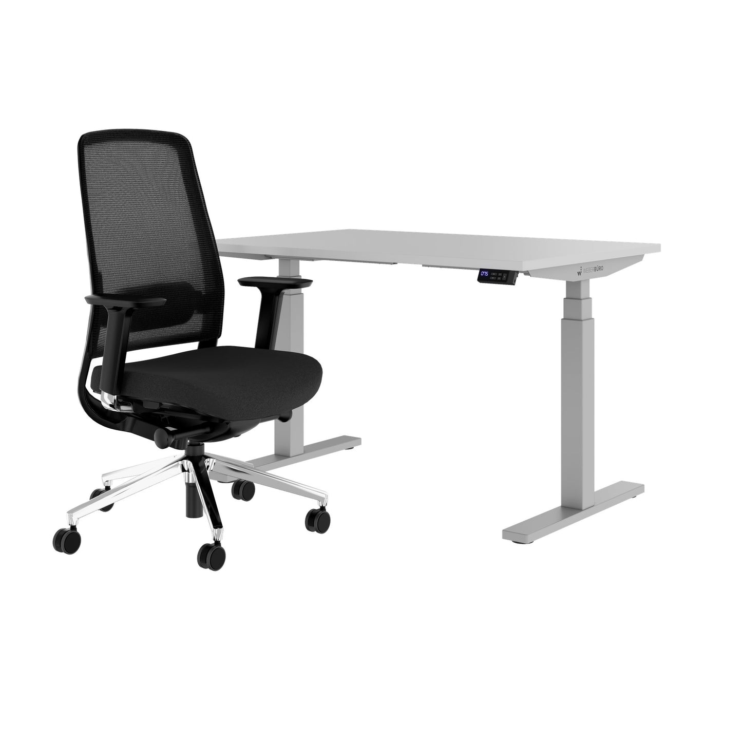 TELDRA Office & FILO | Set per postazione di lavoro, grigio perla