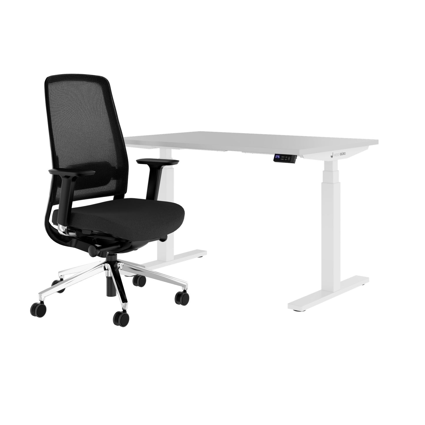 TELDRA Office & FILO | Set per postazione di lavoro, grigio perla