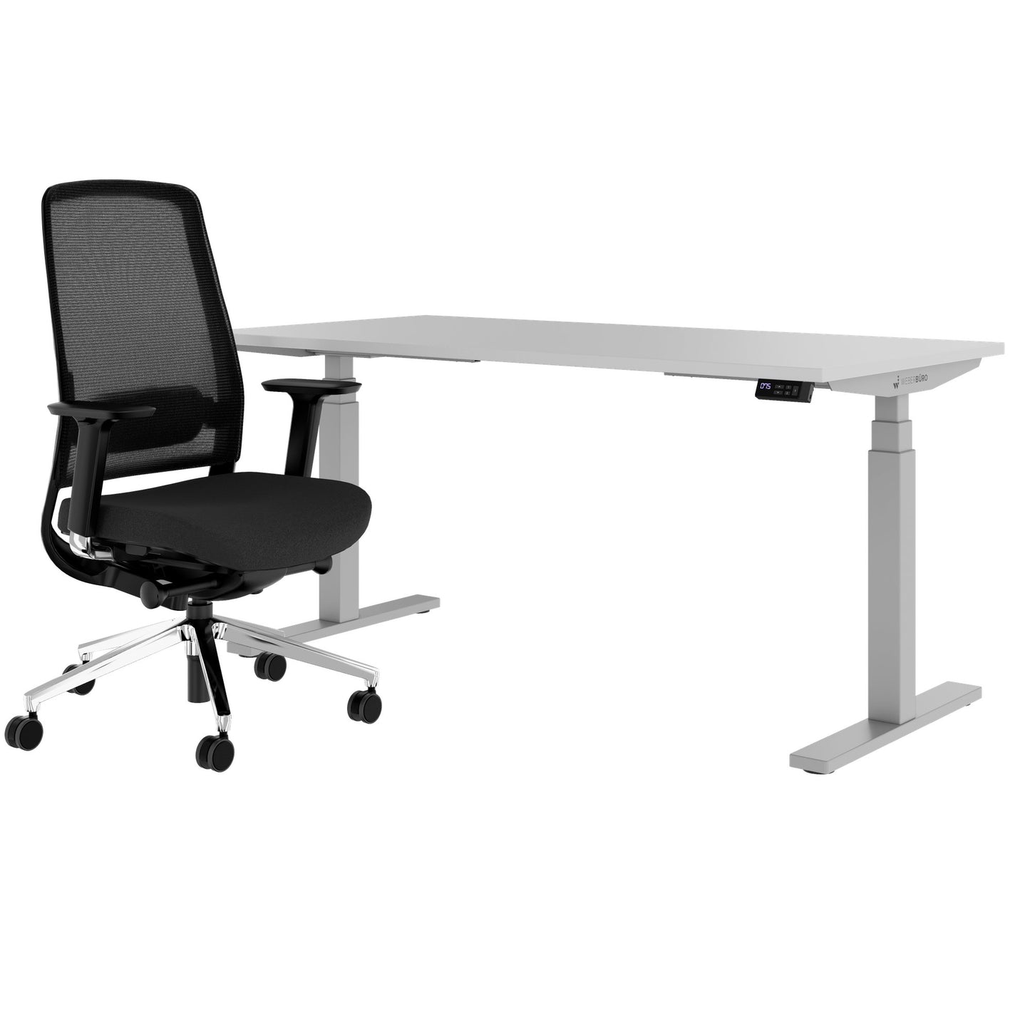TELDRA Office & FILO | Set per postazione di lavoro, grigio perla