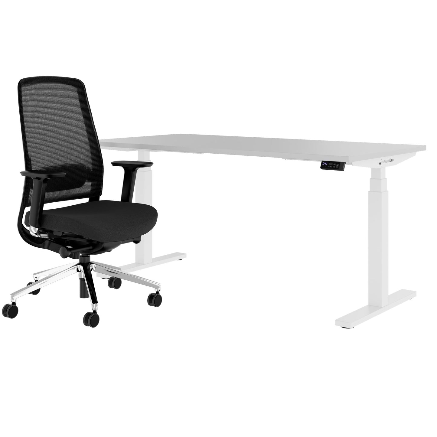 TELDRA Office & FILO | Set per postazione di lavoro, grigio perla