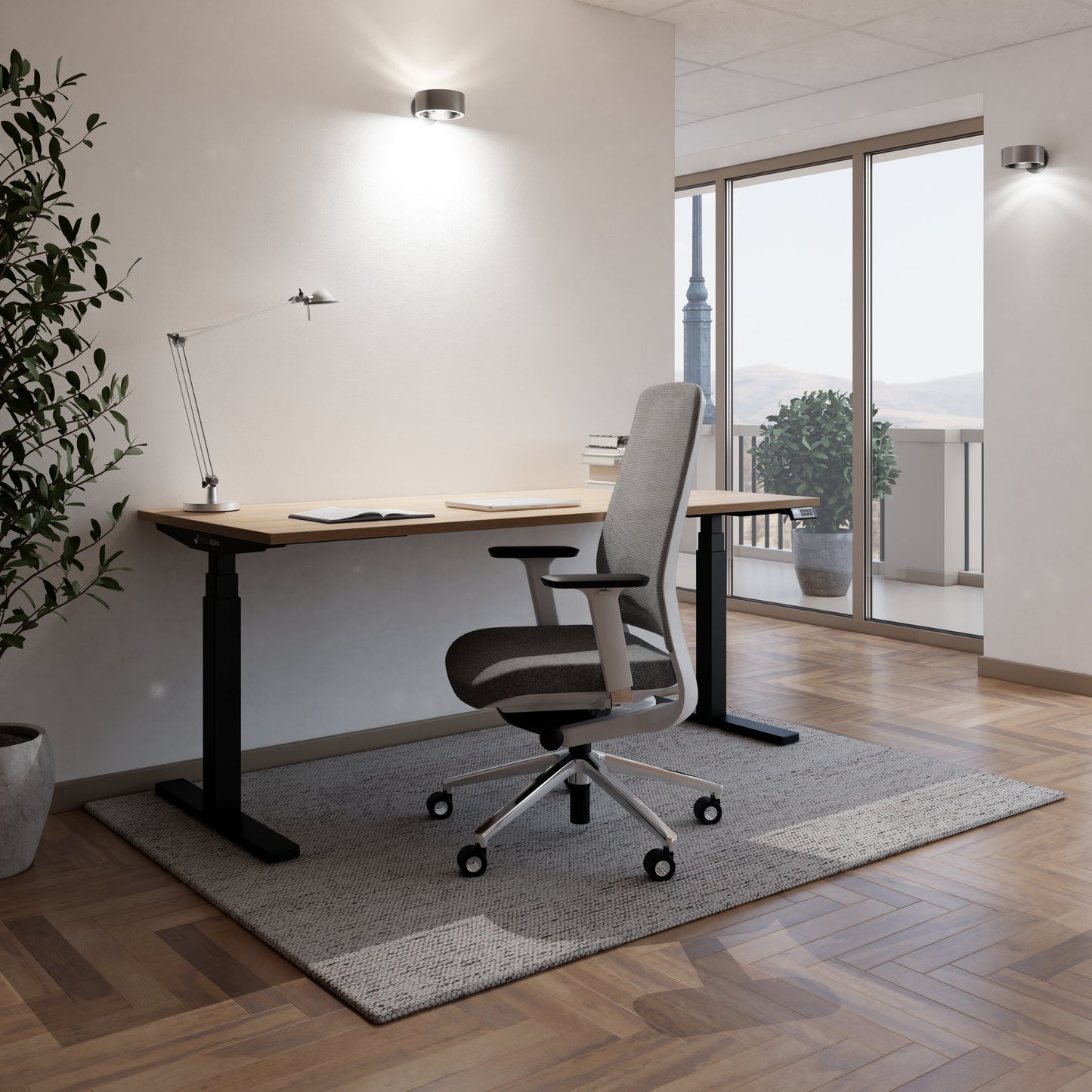 TELDRA Office & FILO | Arbeitsplatz-Set, Bernsteineiche