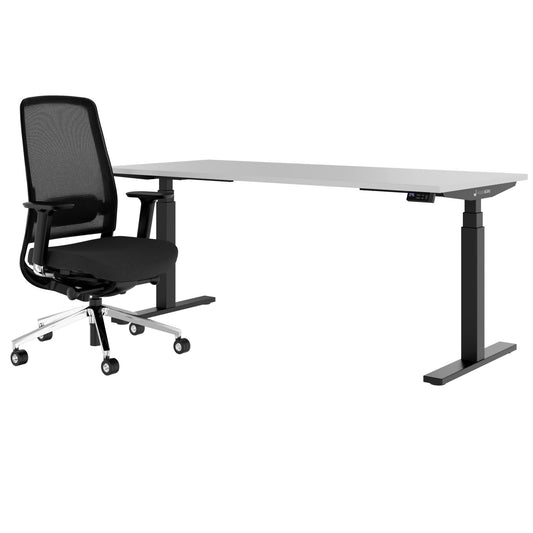 TELDRA Office & FILO | Arbeitsplatz-Set, Perlgrau