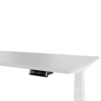 TELDRA Pro, tavolo da scrivania angolare a 3 motori | 1800 x 1600 mm, regolabile in altezza elettricamente, grigio perla