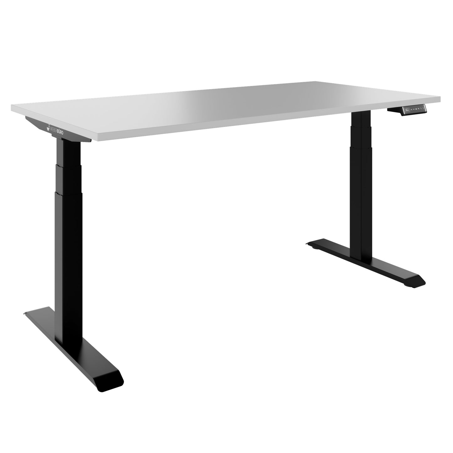 TELDRA Pro, 2-motor desk | 1200 - 1800 mm, electrically height adjustable, pearl gray