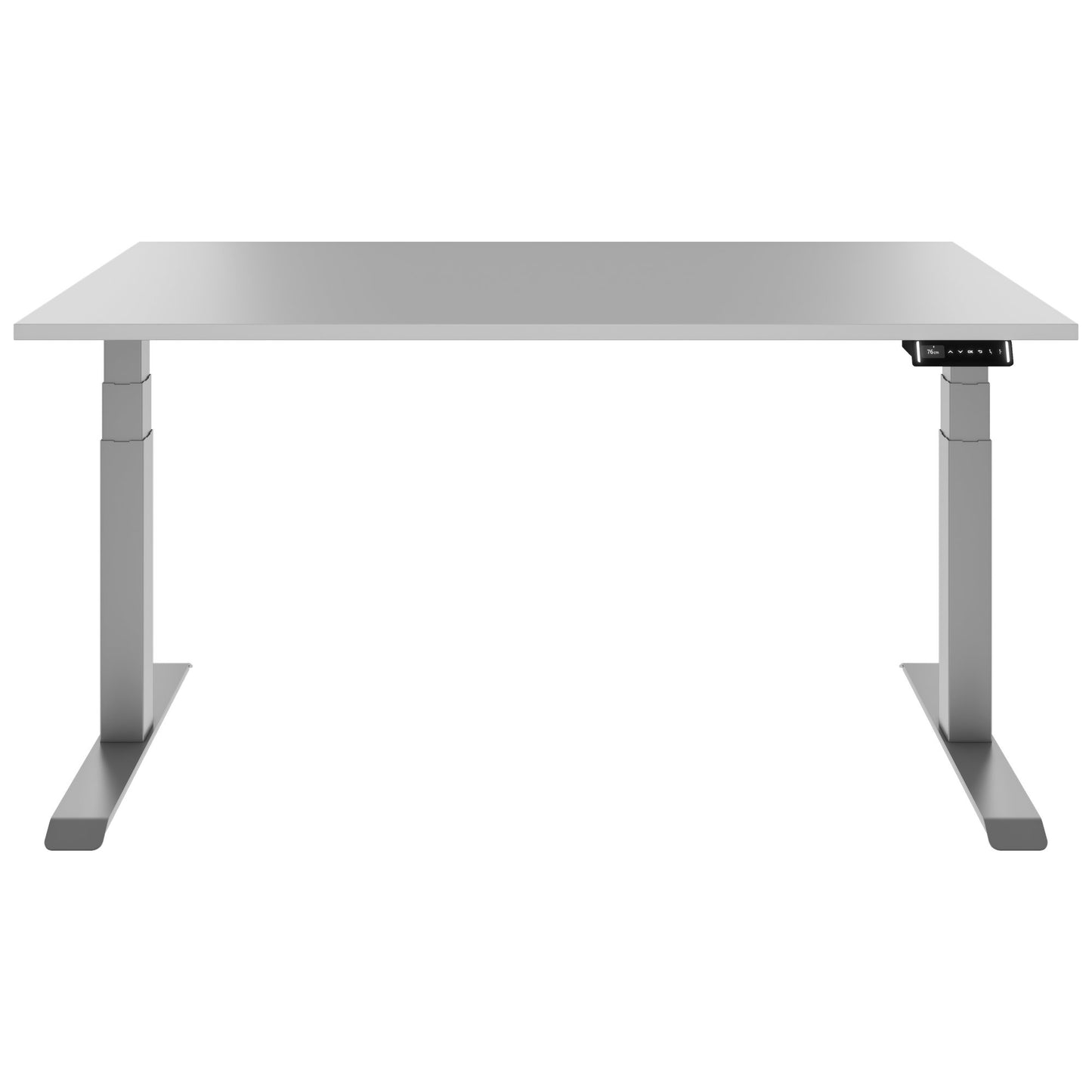 TELDRA Pro, 2-motor desk | 1200 - 1800 mm, electrically height adjustable, pearl gray