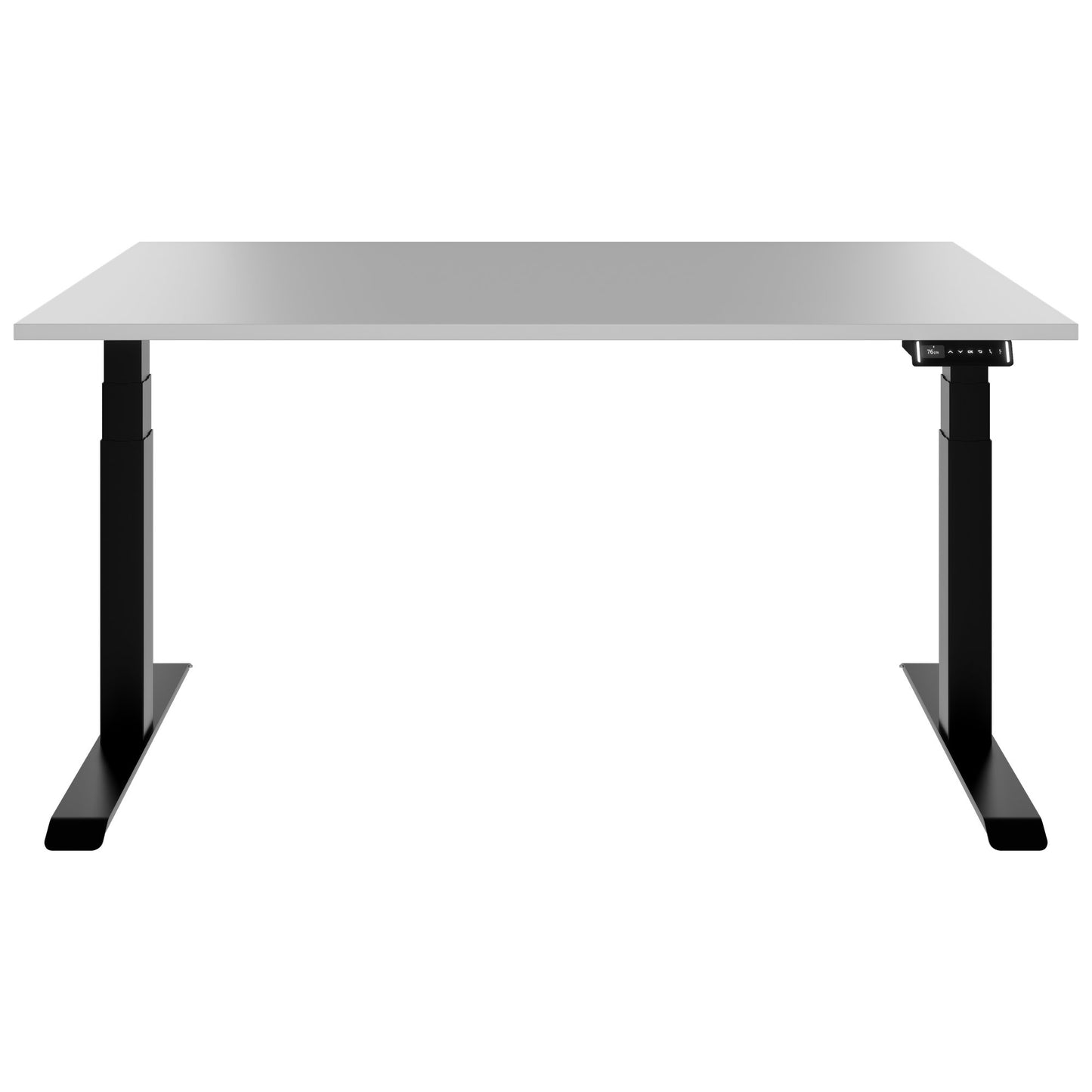 TELDRA Pro, 2-motor desk | 1200 - 1800 mm, electrically height adjustable, pearl gray