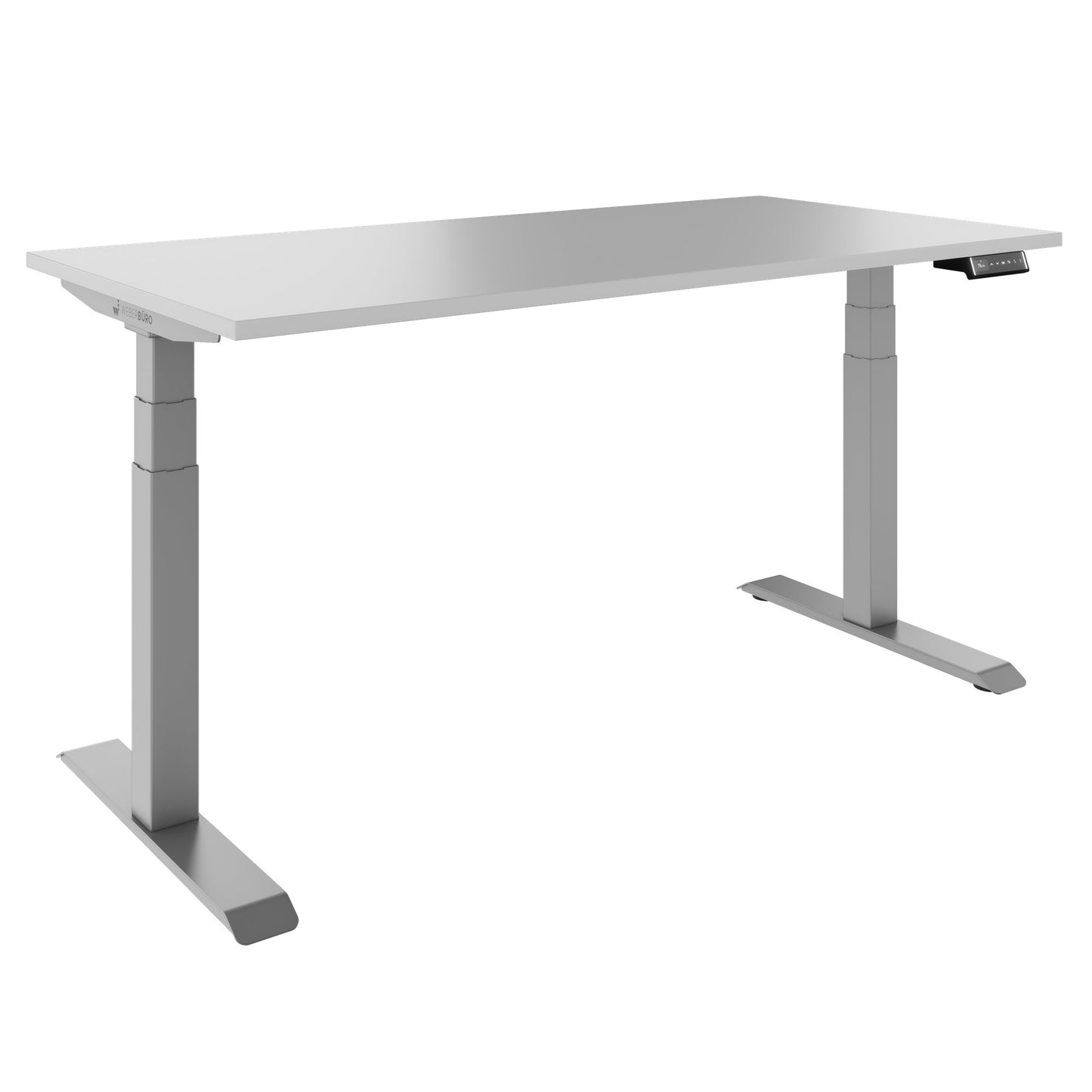 TELDRA Pro, 2-motor desk | 1200 - 1800 mm, electrically height adjustable, pearl gray