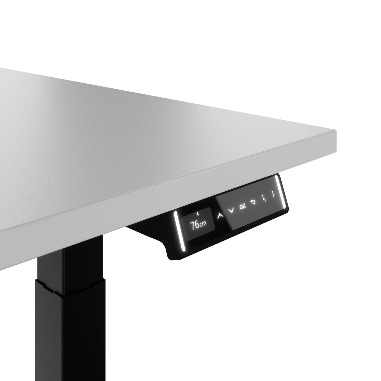 TELDRA Pro, 2-motor desk | 1200 - 1800 mm, electrically height adjustable, pearl gray