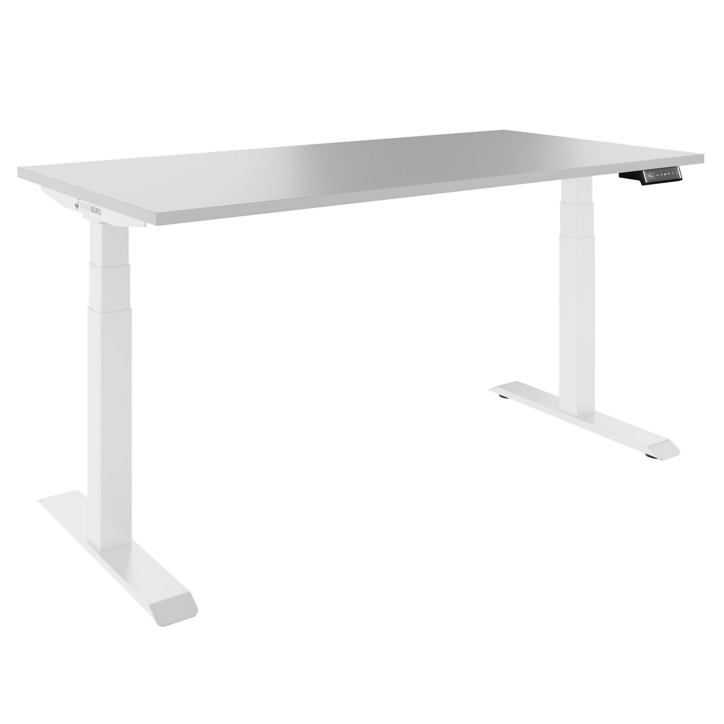 TELDRA Pro, 2-motor desk | 1200 - 1800 mm, electrically height adjustable, pearl gray