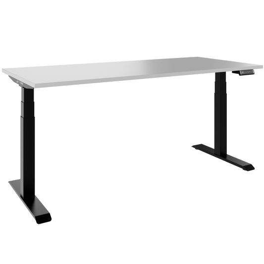 TELDRA Pro, Bureau à 2 moteurs | 1200 - 1800 mm, réglable à hauteur électrique, gris perlé