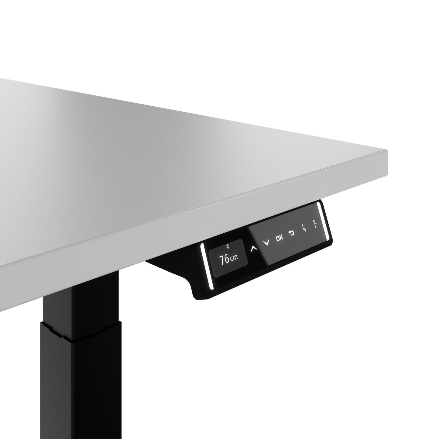 TELDRA Pro, 2-motor desk | 1200 - 1800 mm, electrically height adjustable, pearl gray