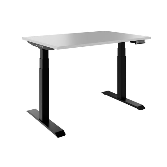 TELDRA Pro, 2-motor desk | 1200 - 1800 mm, electrically height adjustable, pearl gray