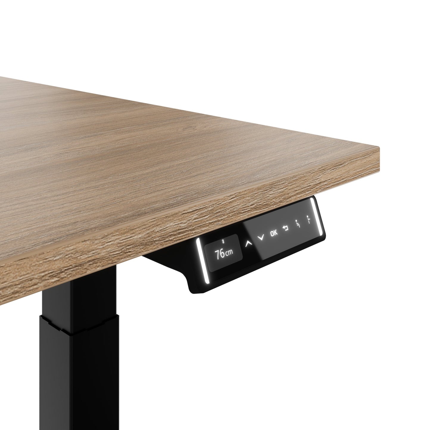 TELDRA Pro, 2-motor desk | 1200 - 2000 mm, electrically height adjustable, amber oak
