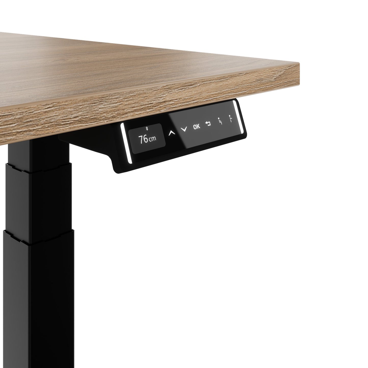 TELDRA Pro, 2-motor desk | 1200 - 2000 mm, electrically height adjustable, amber oak